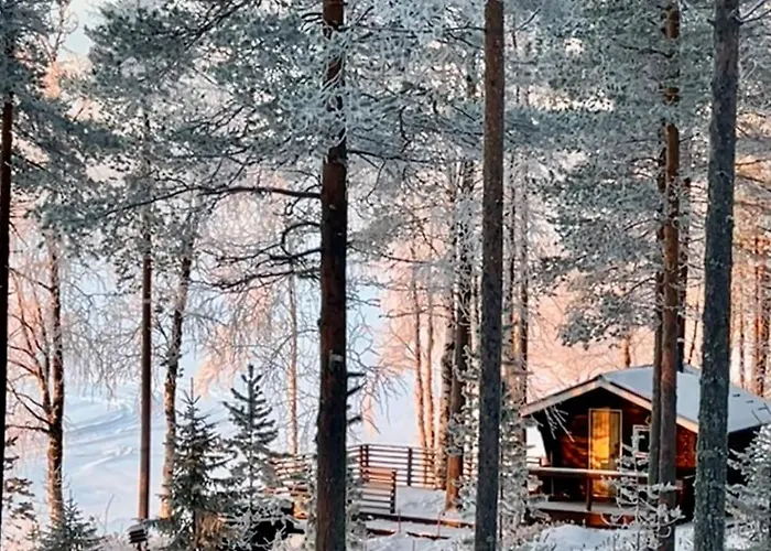 בקתה Lumossa Aurora Lakeside House *